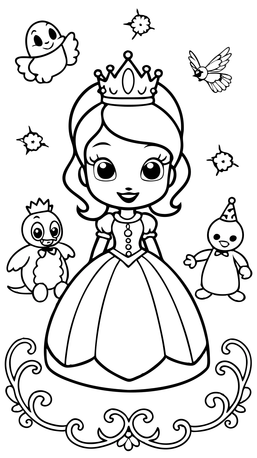 sophia the first coloring pages